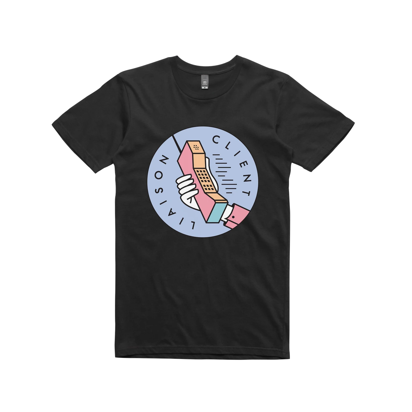 Client Liaison Phone / Black T-shirt