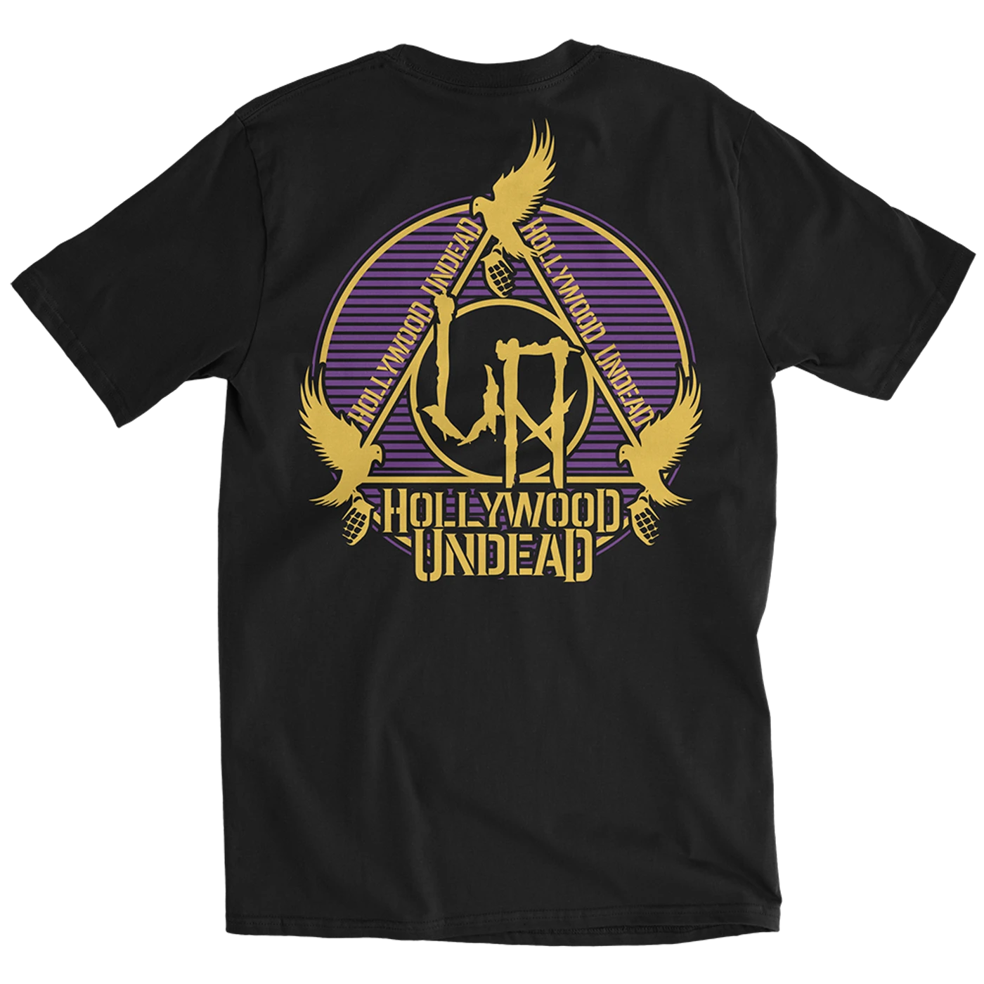 Hollywood Undead LA Purple & Gold Tee