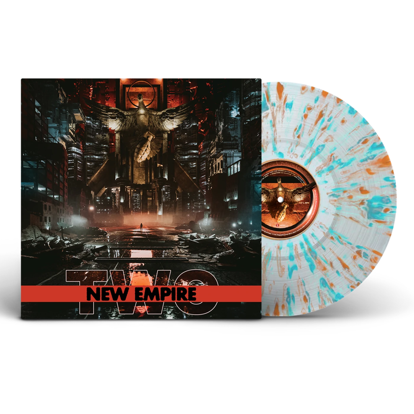 Hollywood Undead New Empire Vol. 2 - Clear Vinyl w/ Orange/Turquoise Splatter