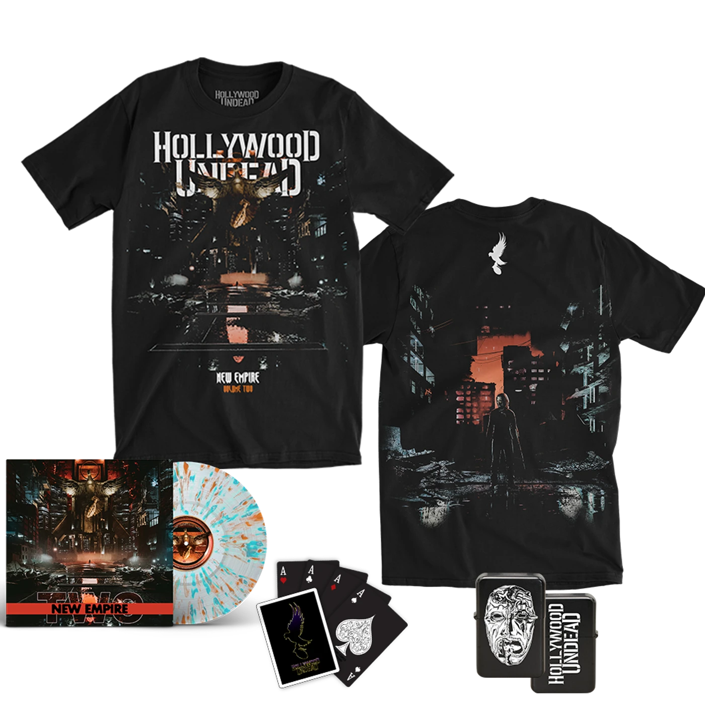 Hollywood Undead New Empire Vol. 2 Tee & Vinyl Bundle