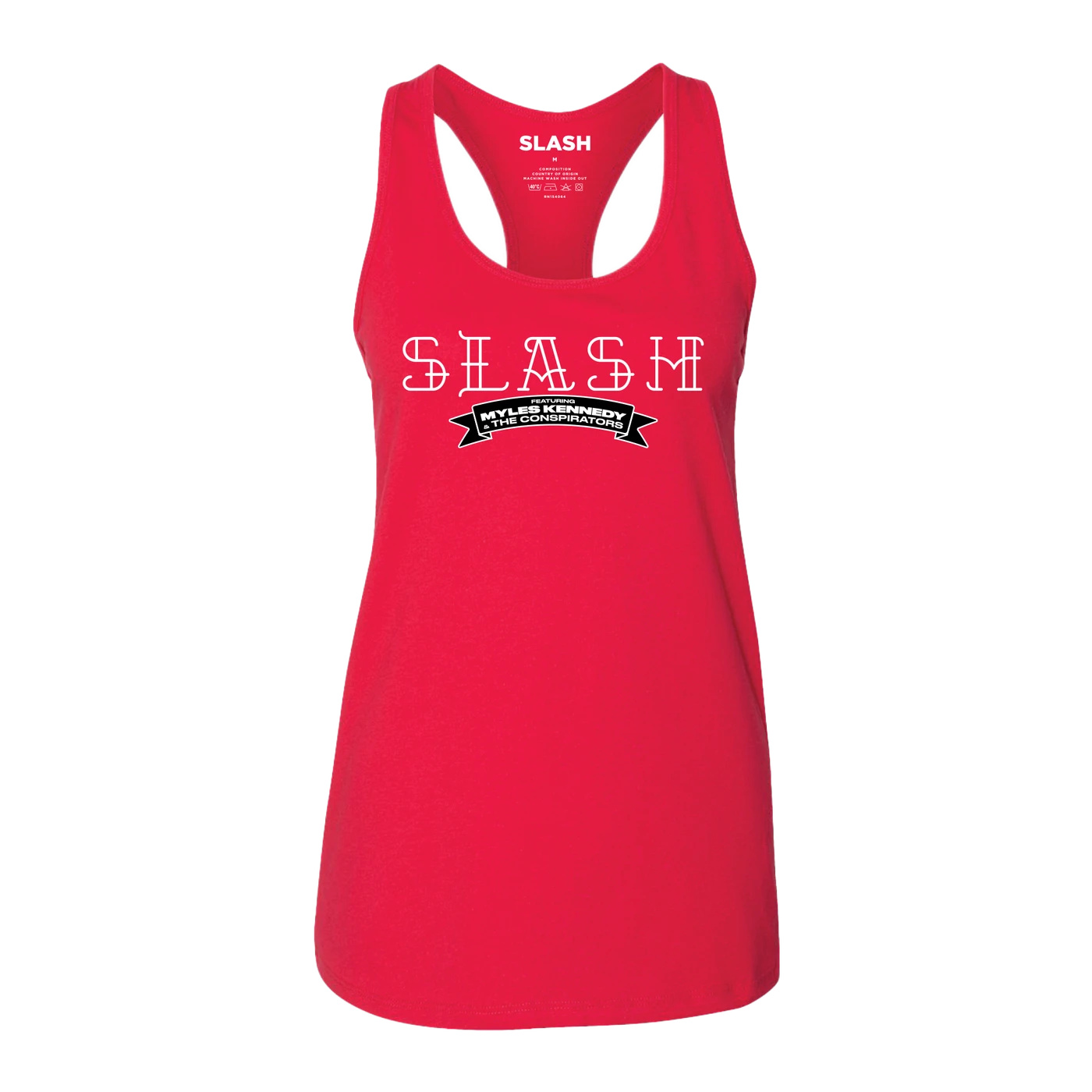 Slash Tattoo Logo Ladies Red Racerback Tank