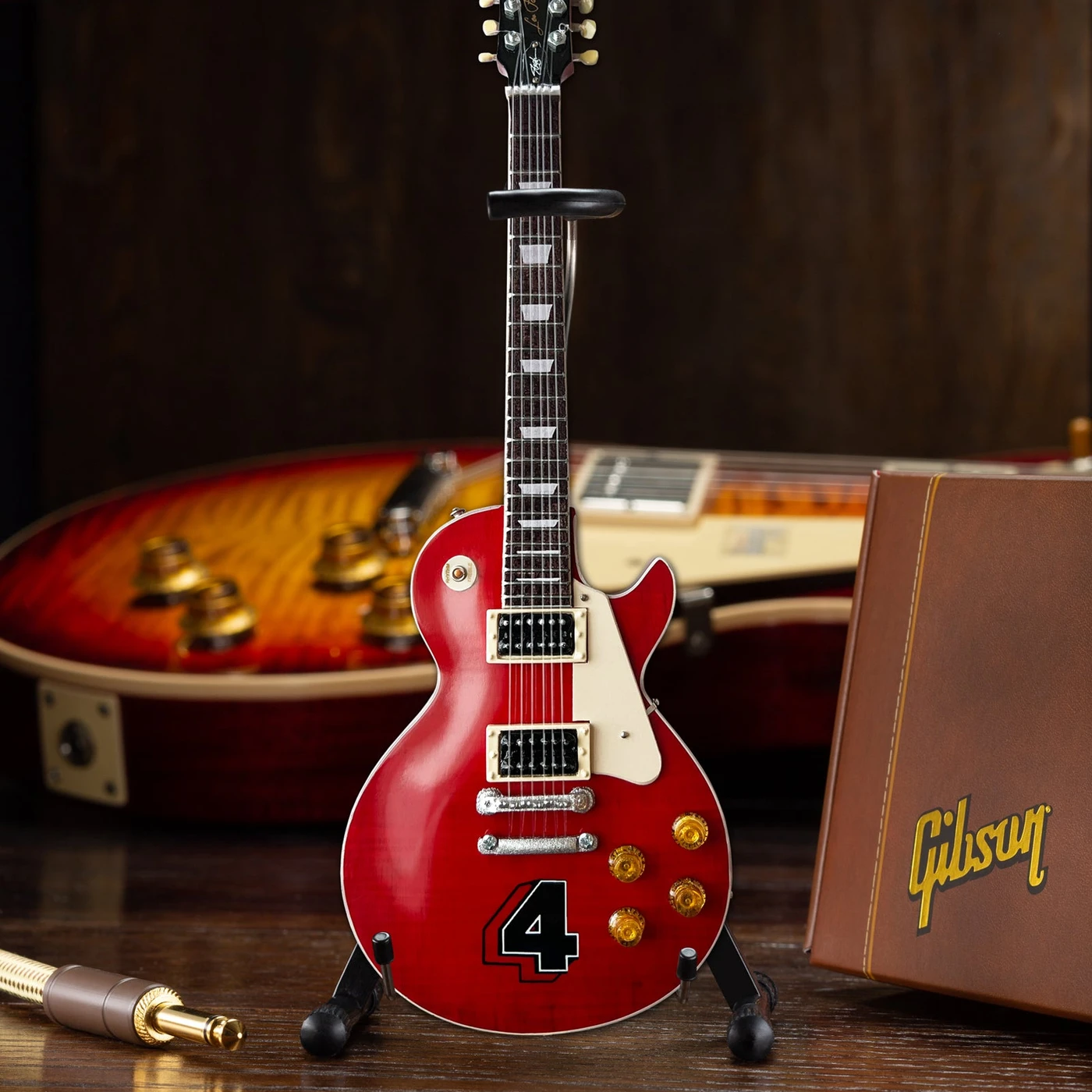 Axe Heaven Slash Gibson Les Paul Standard Translucent Cherry Limited 4 Album Edition Mini Guitar