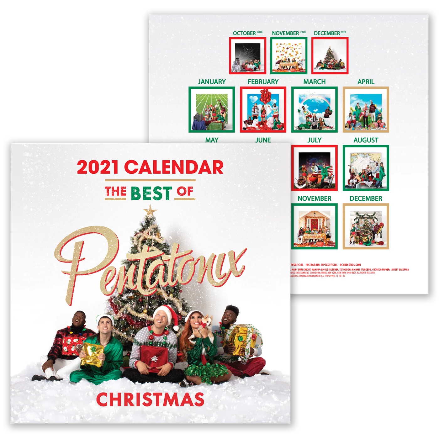 Pentatonix Best of PTX 2021 Calendar