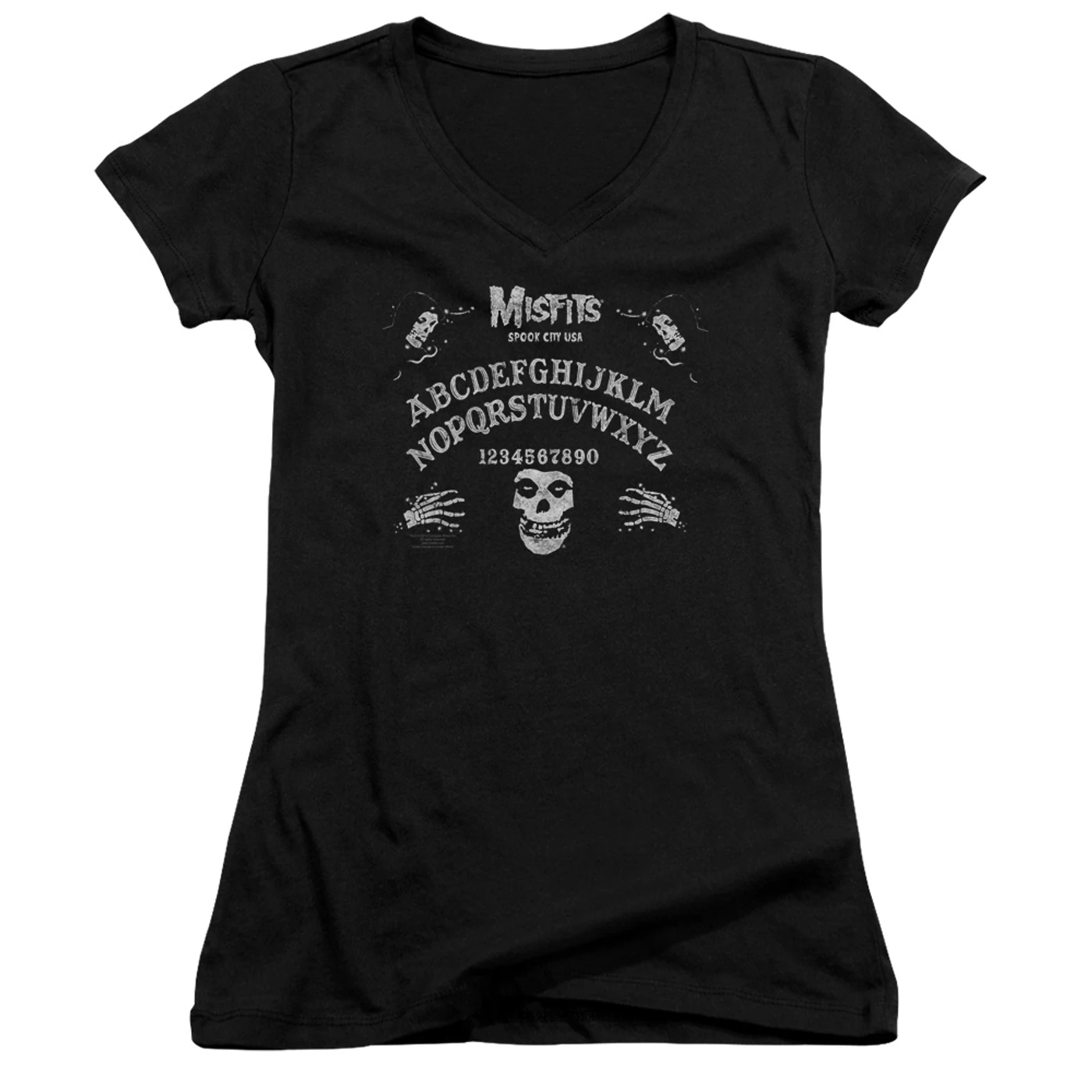 Misfits Junior's V-Neck Shirt | OUIJA BOARD Junior's Tee