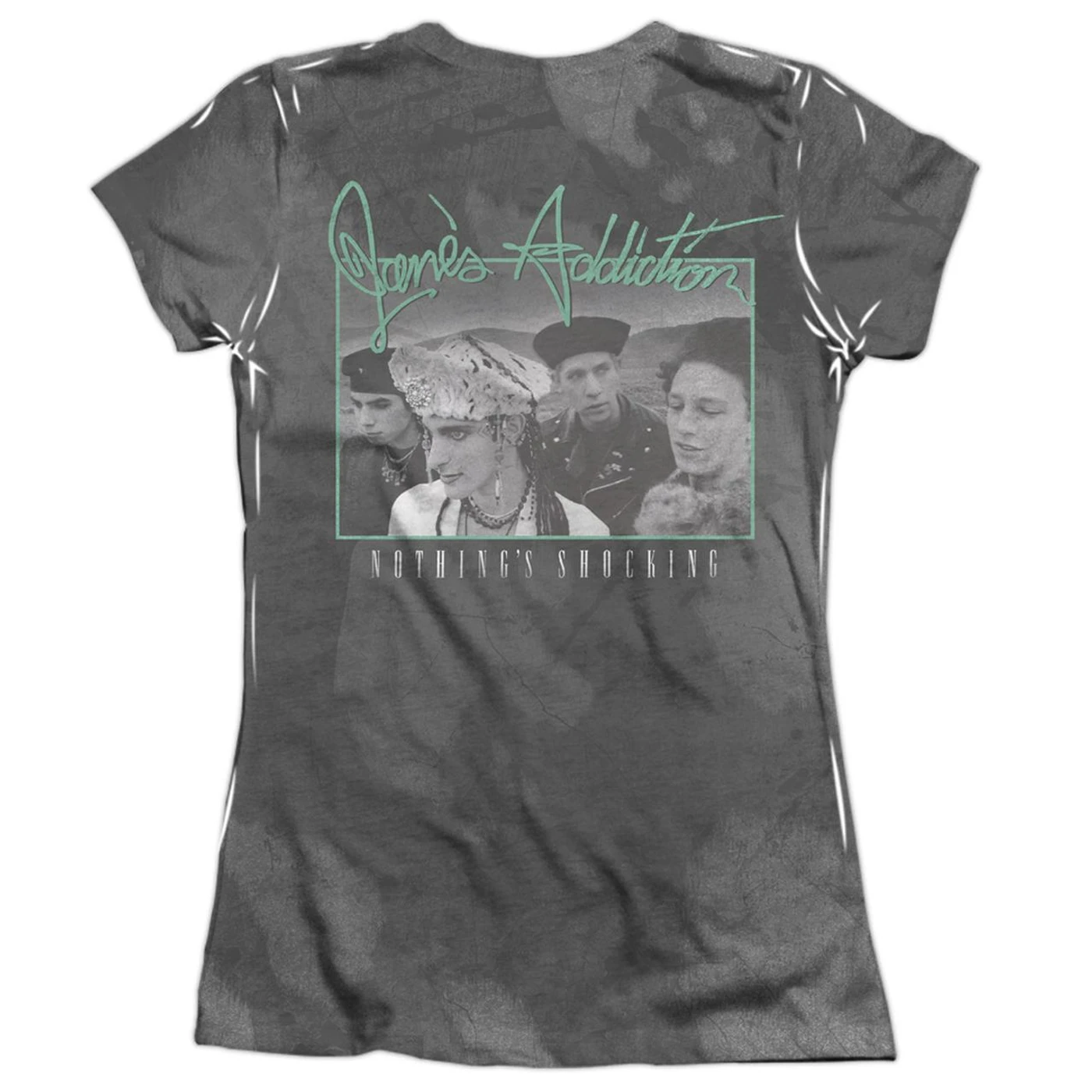 Jane's Addiction Junior's Shirt | NOTHINGS SHOCKING (FRONT/BACK PRINT) Junior's Tee