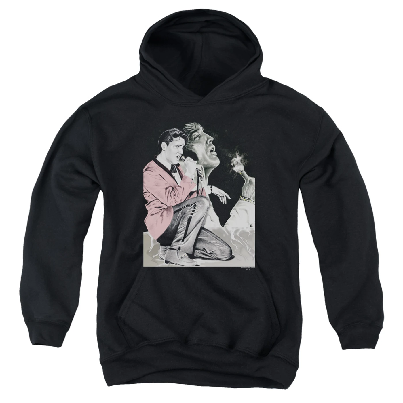 Elvis Presley Youth Hoodie | ROCK N ROLL SMOKE Pull-Over Sweatshirt