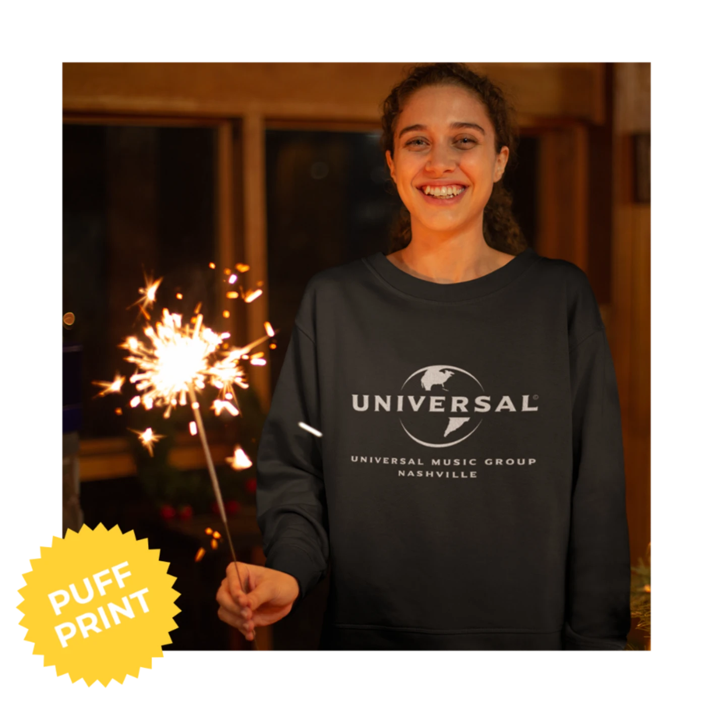 Umgn Universal Music Group Nashville Logo Crewneck (Black)