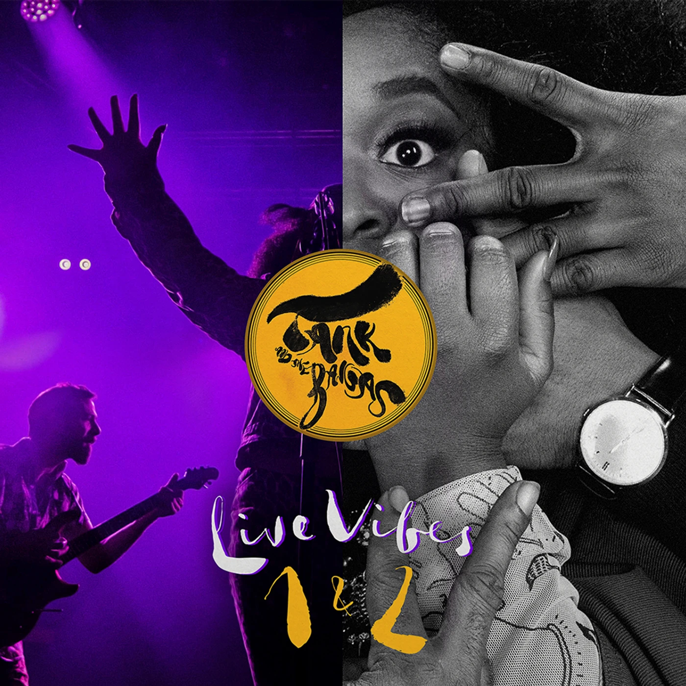 Tank and The Bangas Live Vibes 1 & 2 Signed LP Jacket