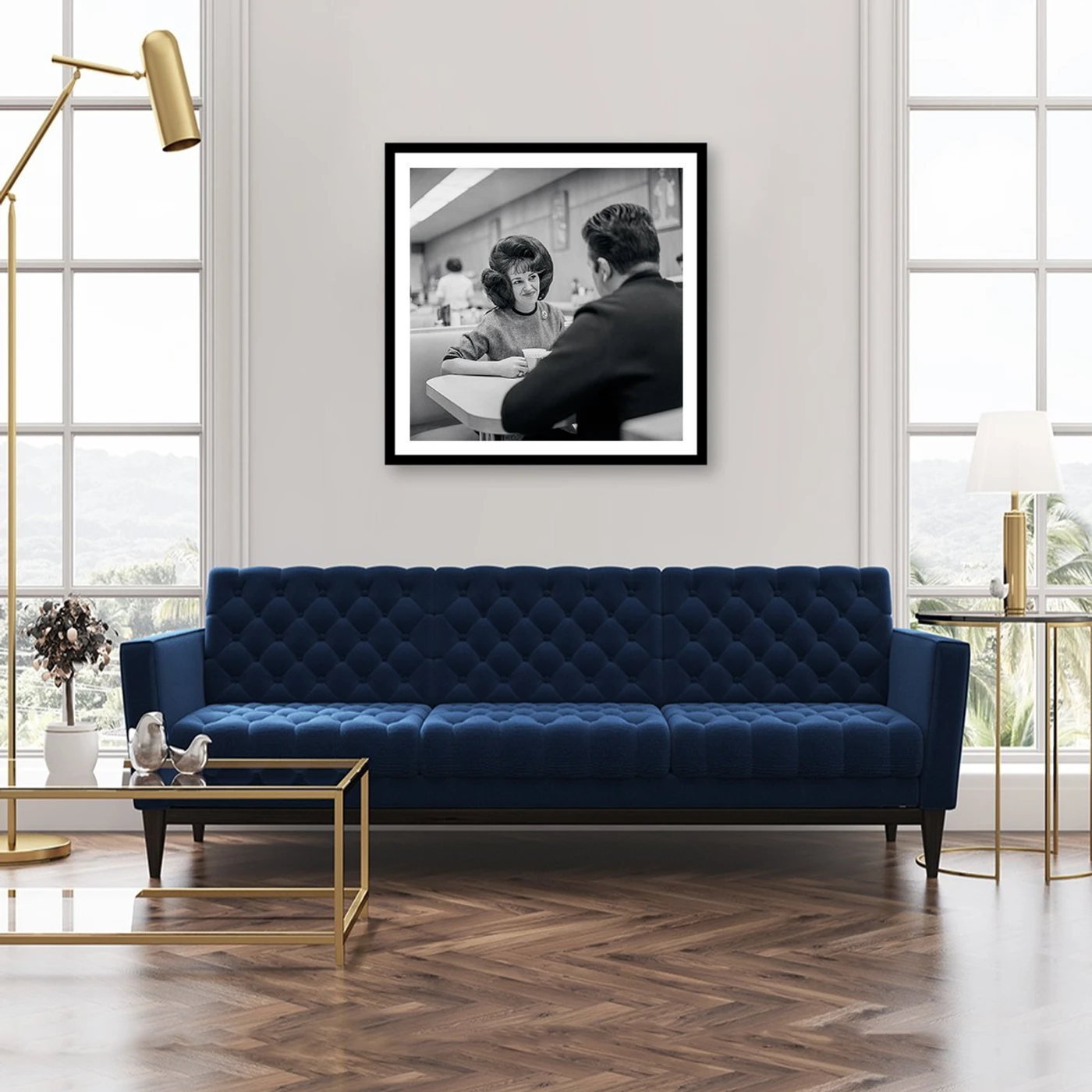 Wanda Jackson - At Dinner 1950's Framed Fine Art