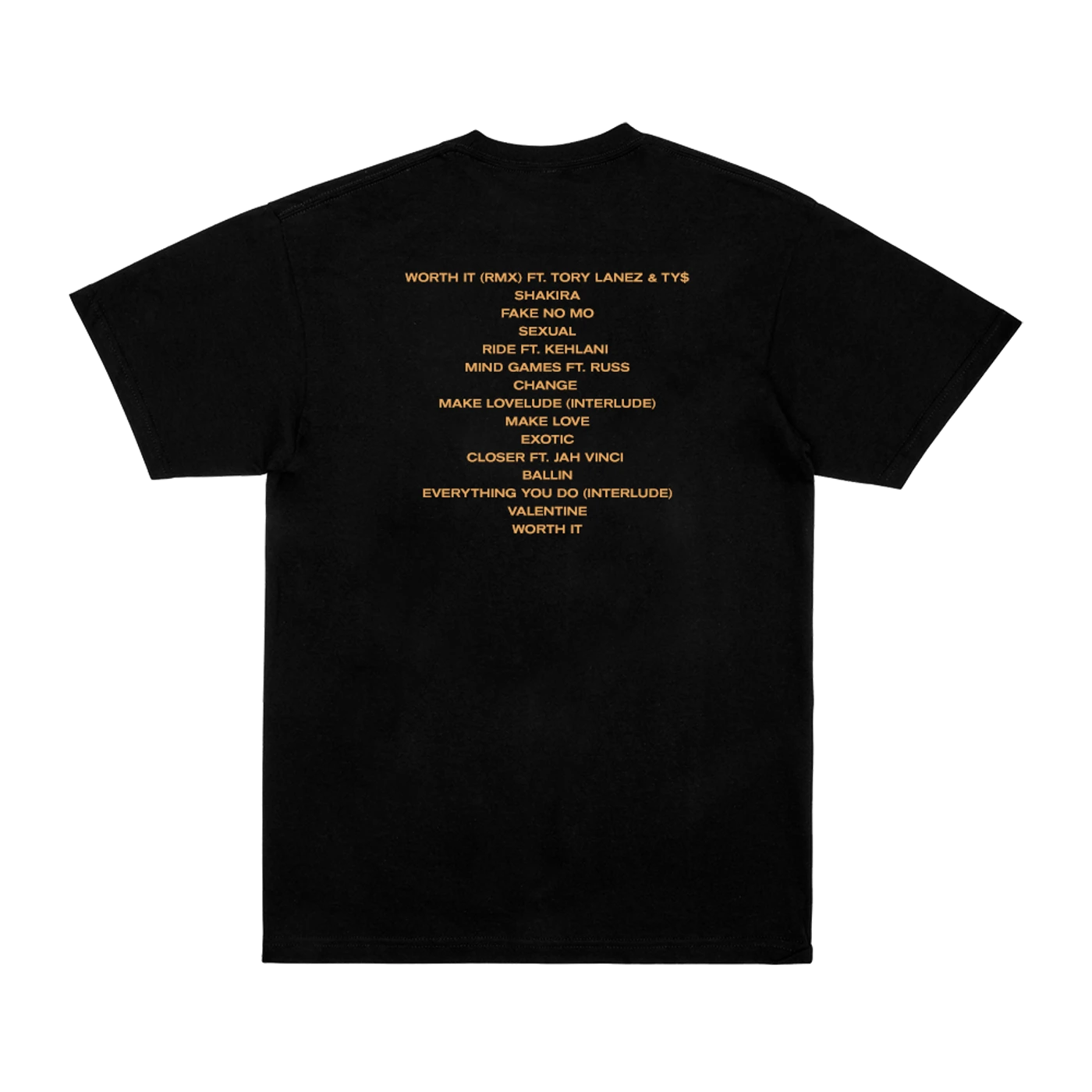 YK Osiris Black Tracklist T-Shirt