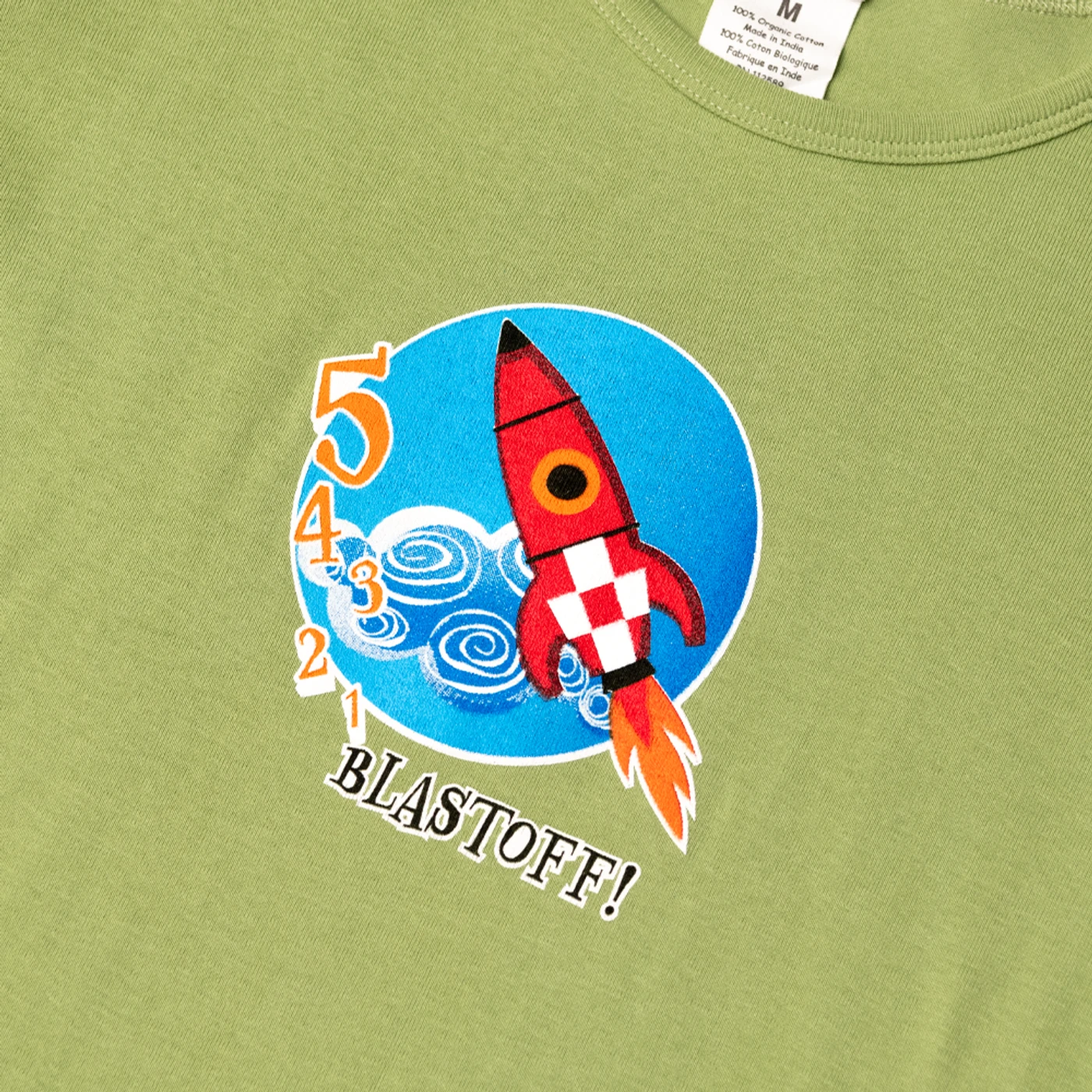 Laurie Berkner Blast Off Youth T-Shirt (Green)
