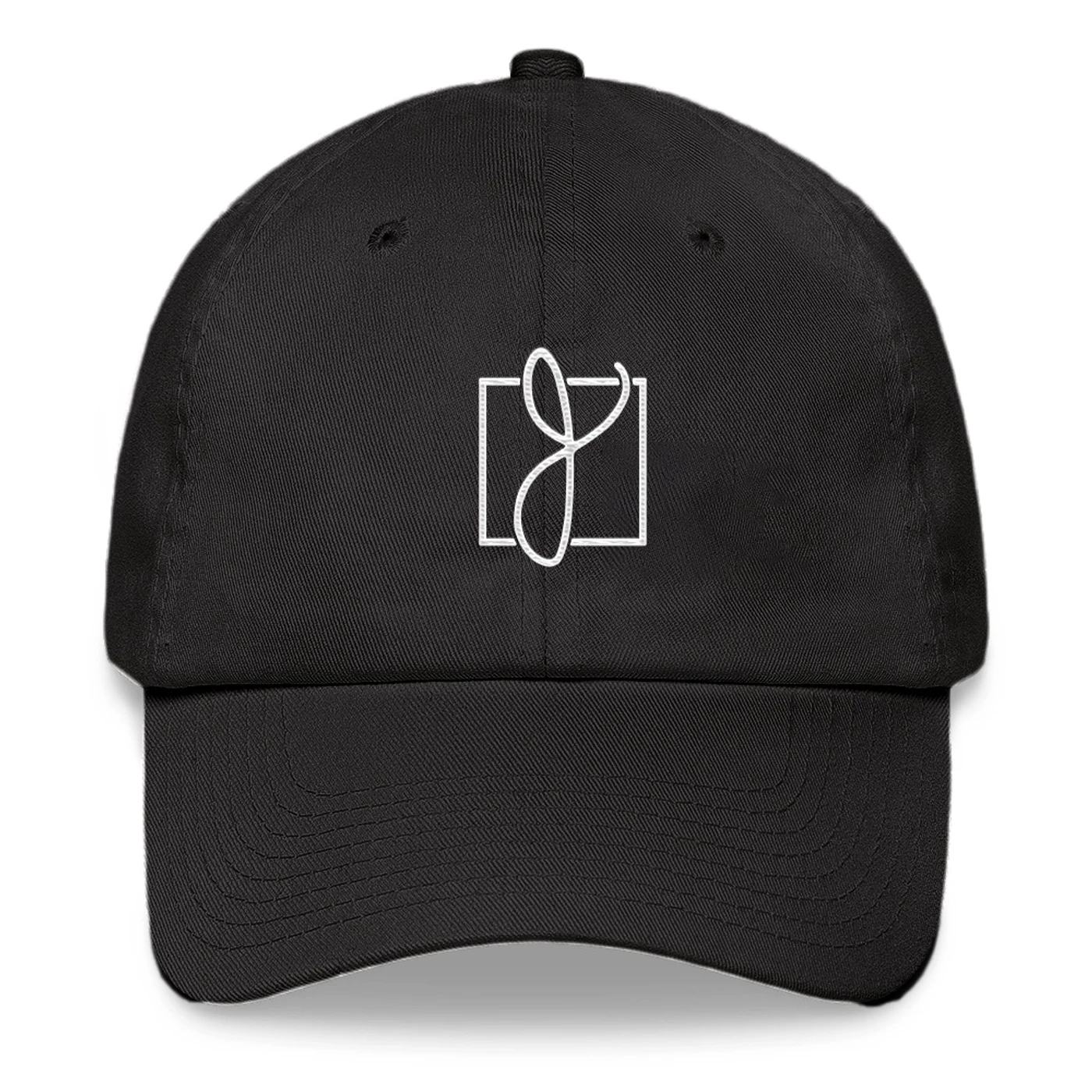 BF vs GF J Logo Dad Hat (Black)