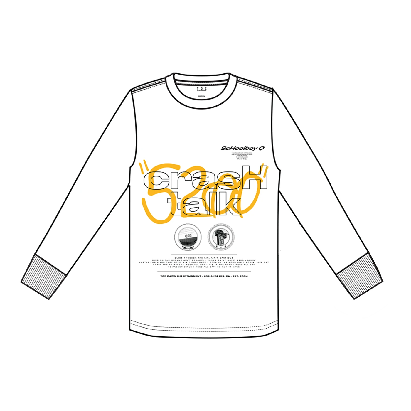 ScHoolboy Q Crash Talk L/S Shirt + Digital Album