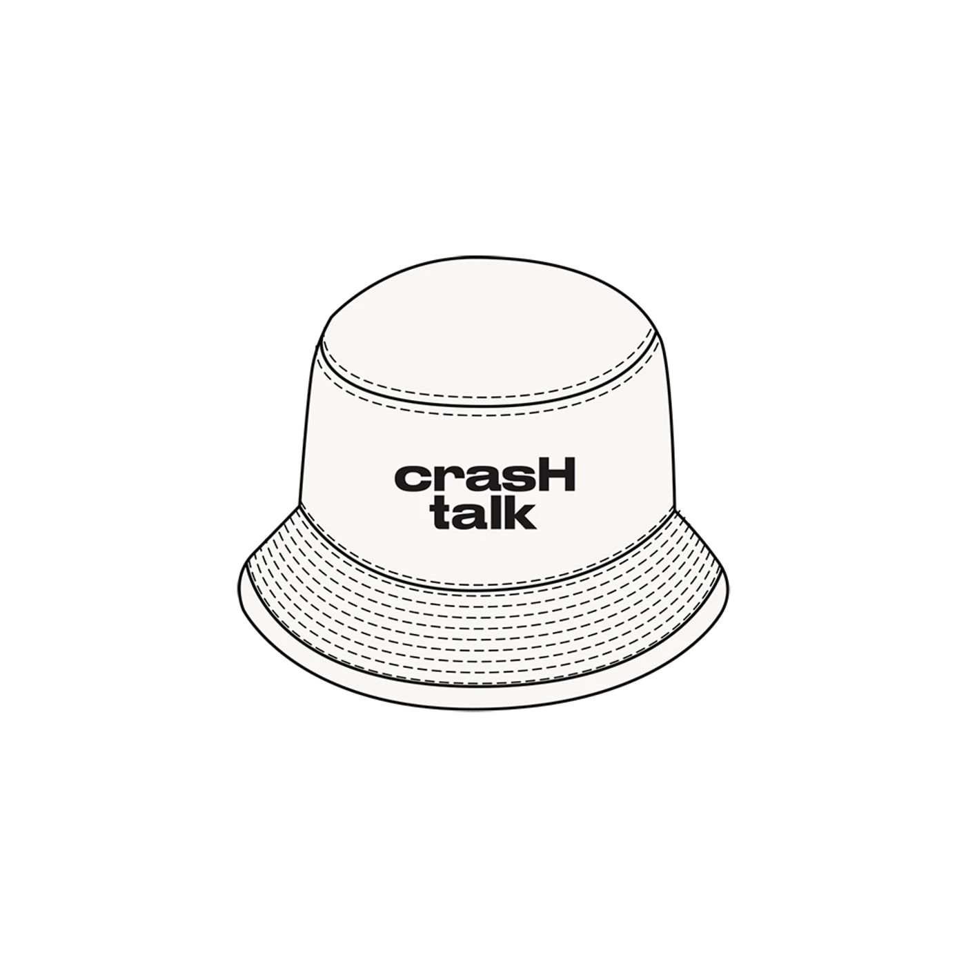 ScHoolboy Q White Crash Talk Bucket Hat + Digital Album