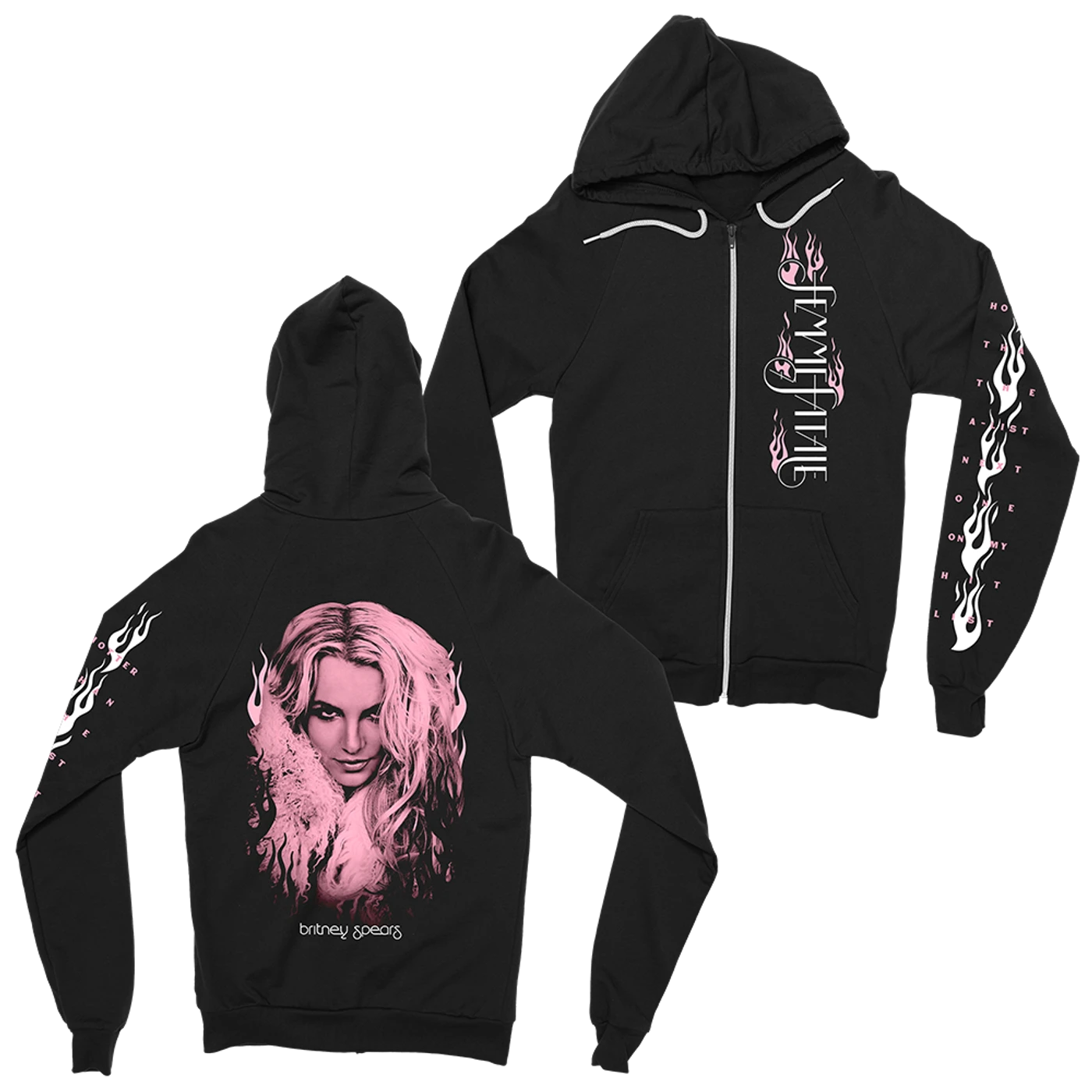 Britney Spears Femme Fatale Zip Hoodie