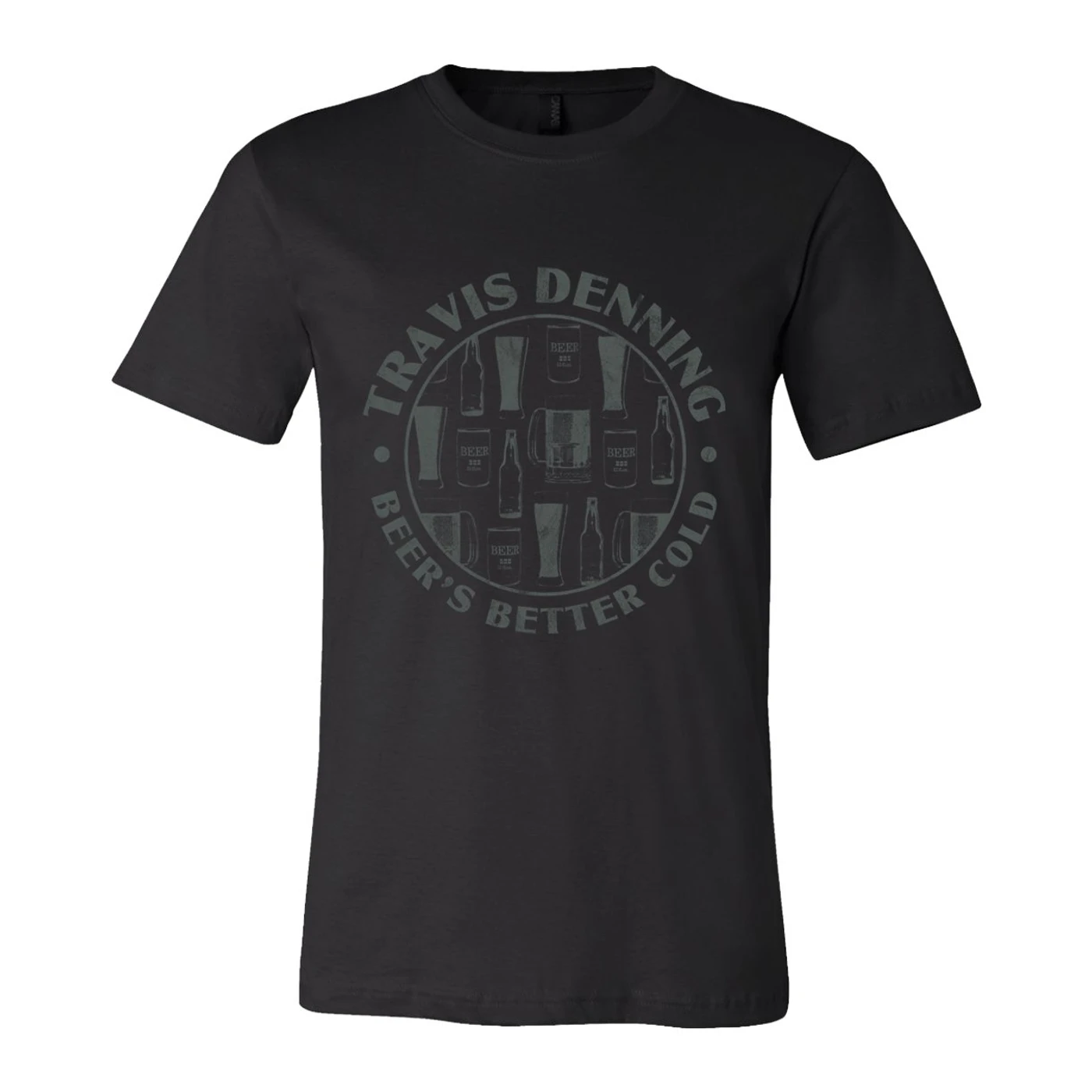 Travis Denning Bottles and Cans Black T-Shirt