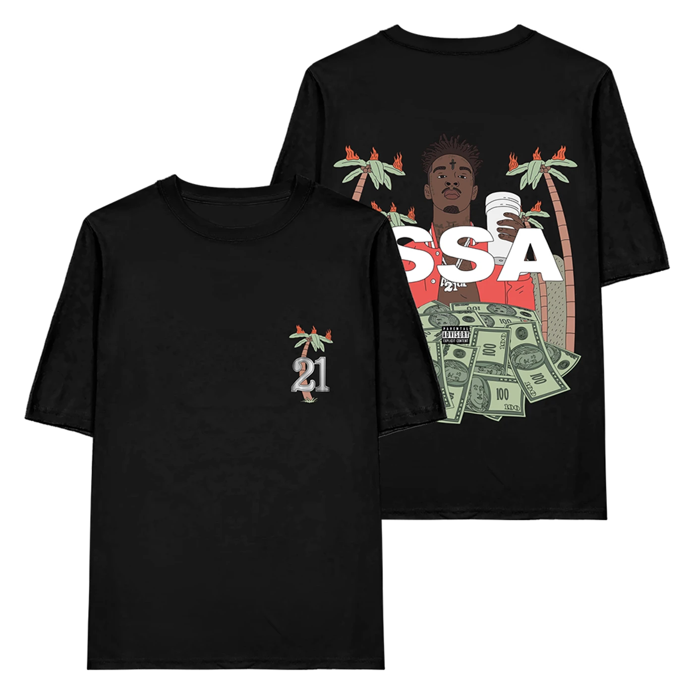 21 Savage ISSA Black T-Shirt