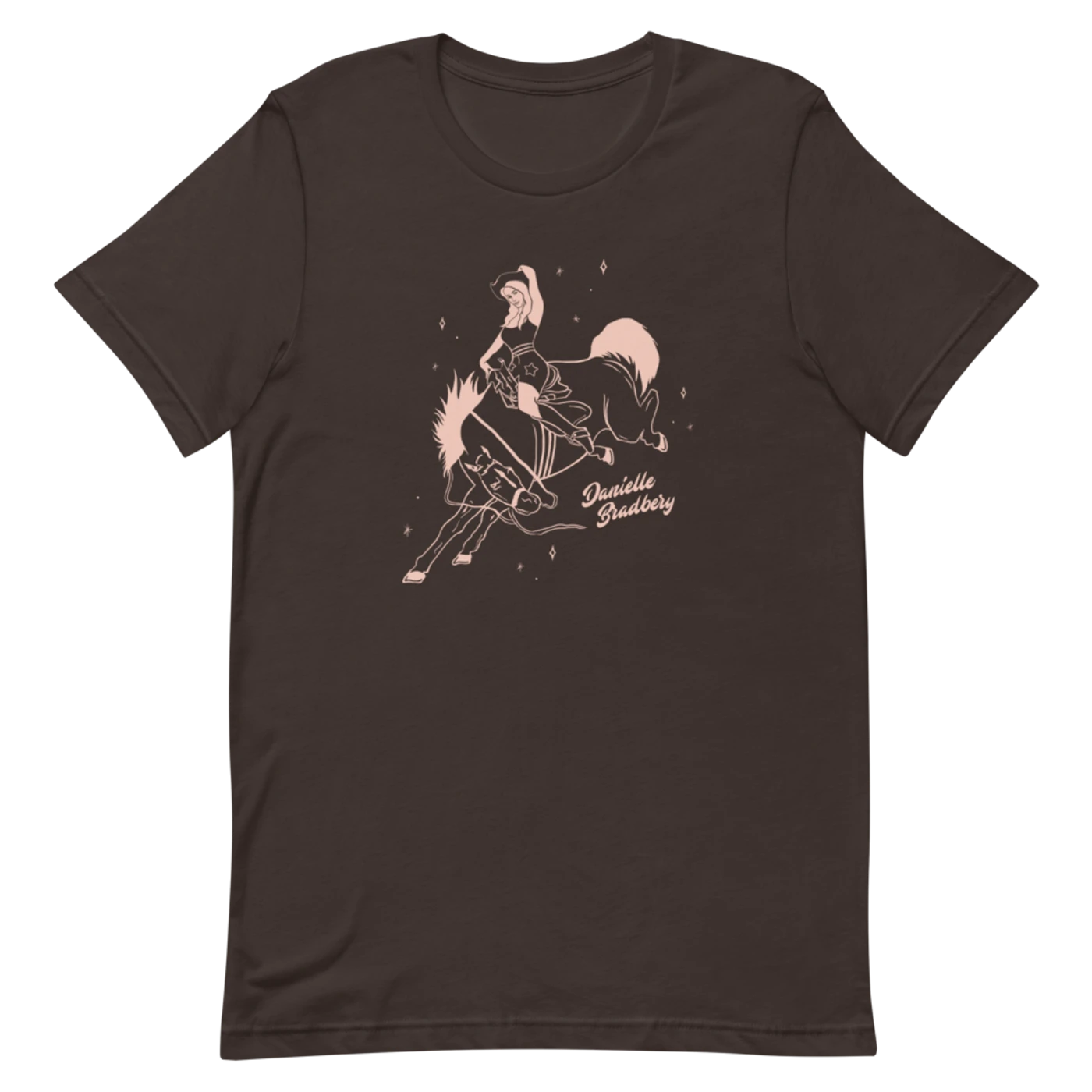 Danielle Bradbery Pinup Cowgirl Brown T-Shirt