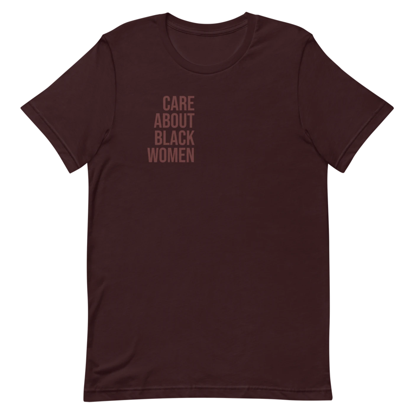 Melanie Charles Care About Black Women Brown Tee