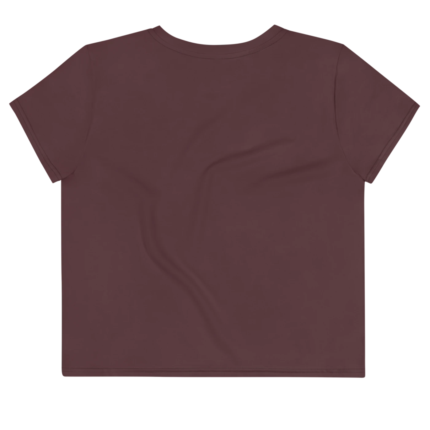 Melanie Charles Care About Black Maroon Crop Top