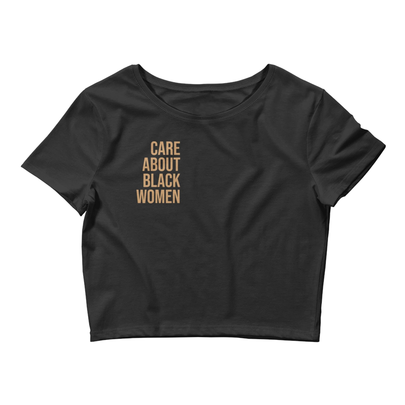 Melanie Charles Care About Black Women Black Crop Top