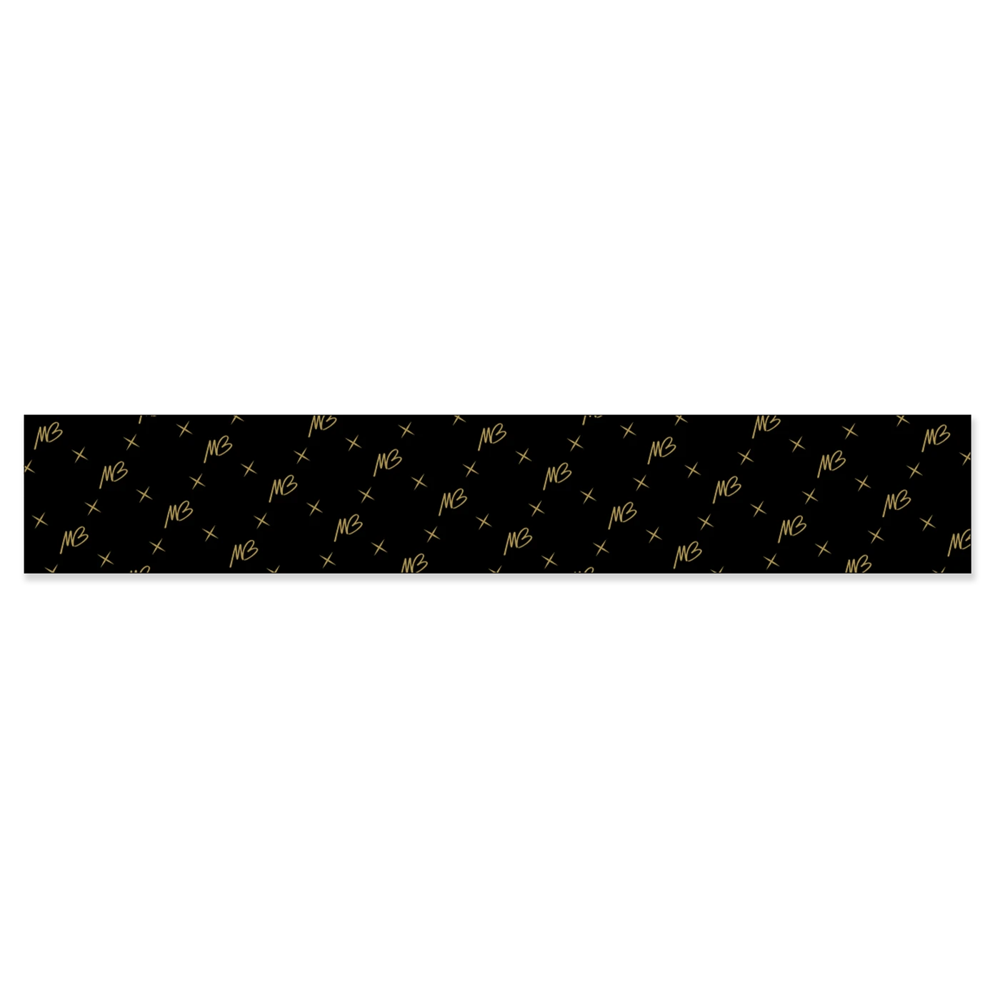 Michael Bublé Initials Black and Gold Woven Scarf