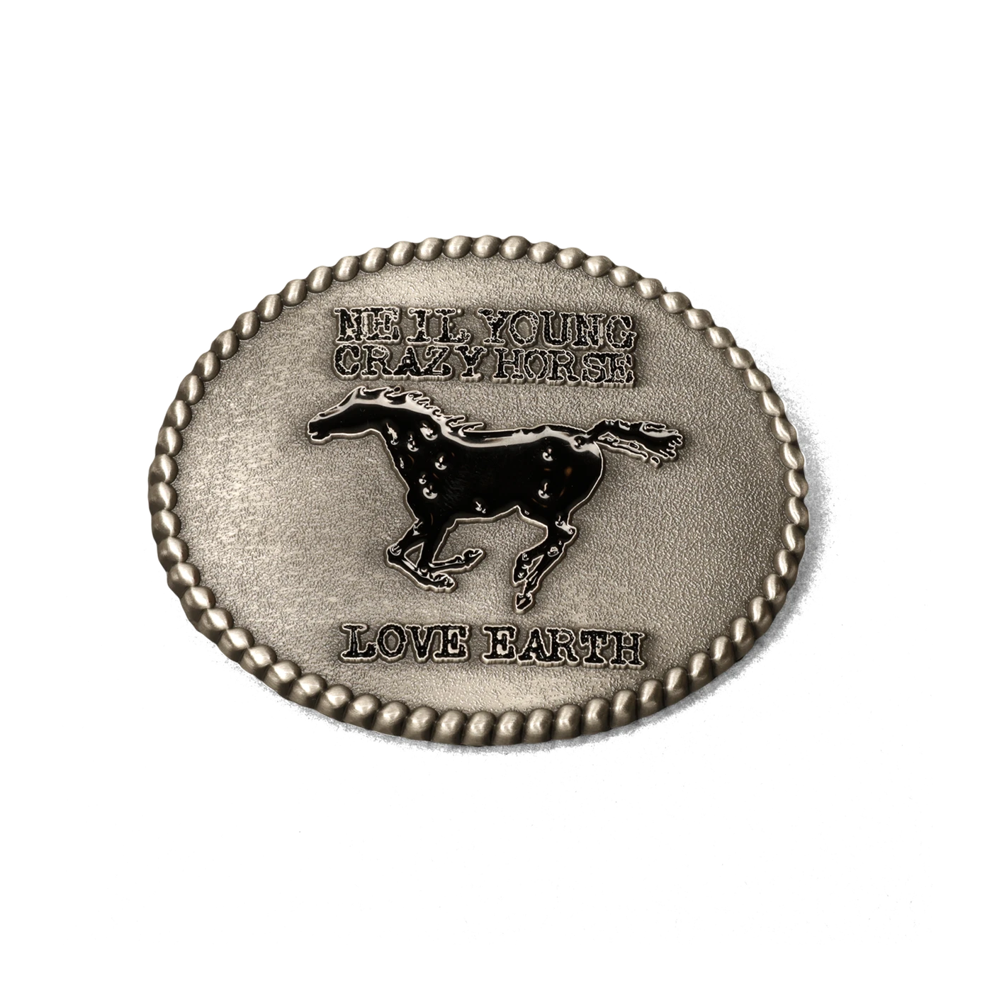 Neil Young Love Earth Belt Buckle