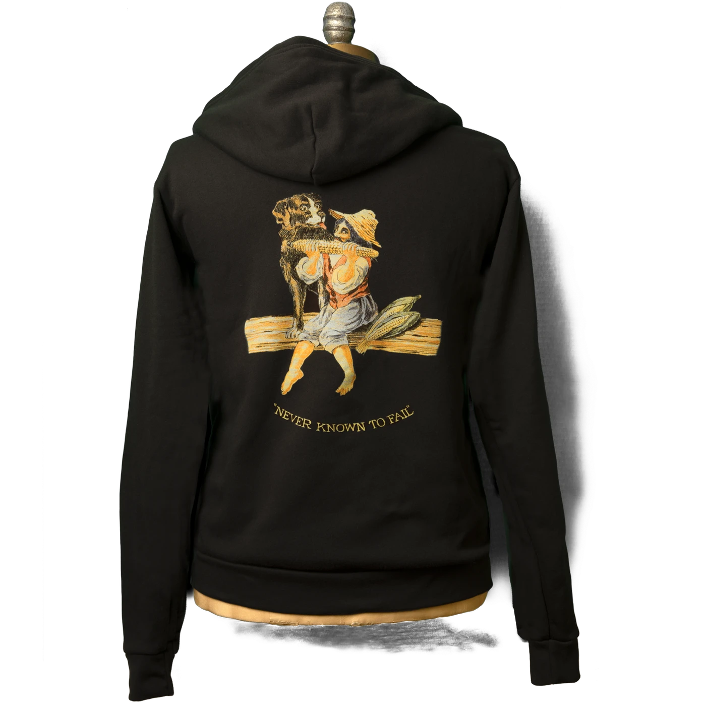 Neil Young Soft Organic Homegrown Black Zip Up Hoodie