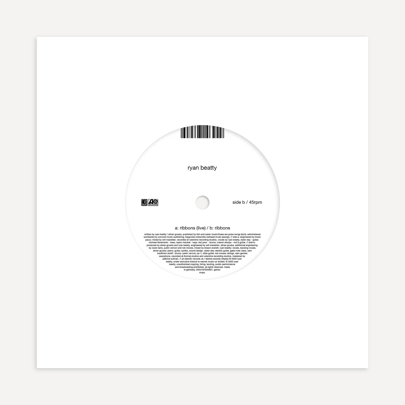 Ryan Beatty ribbons 7” vinyl