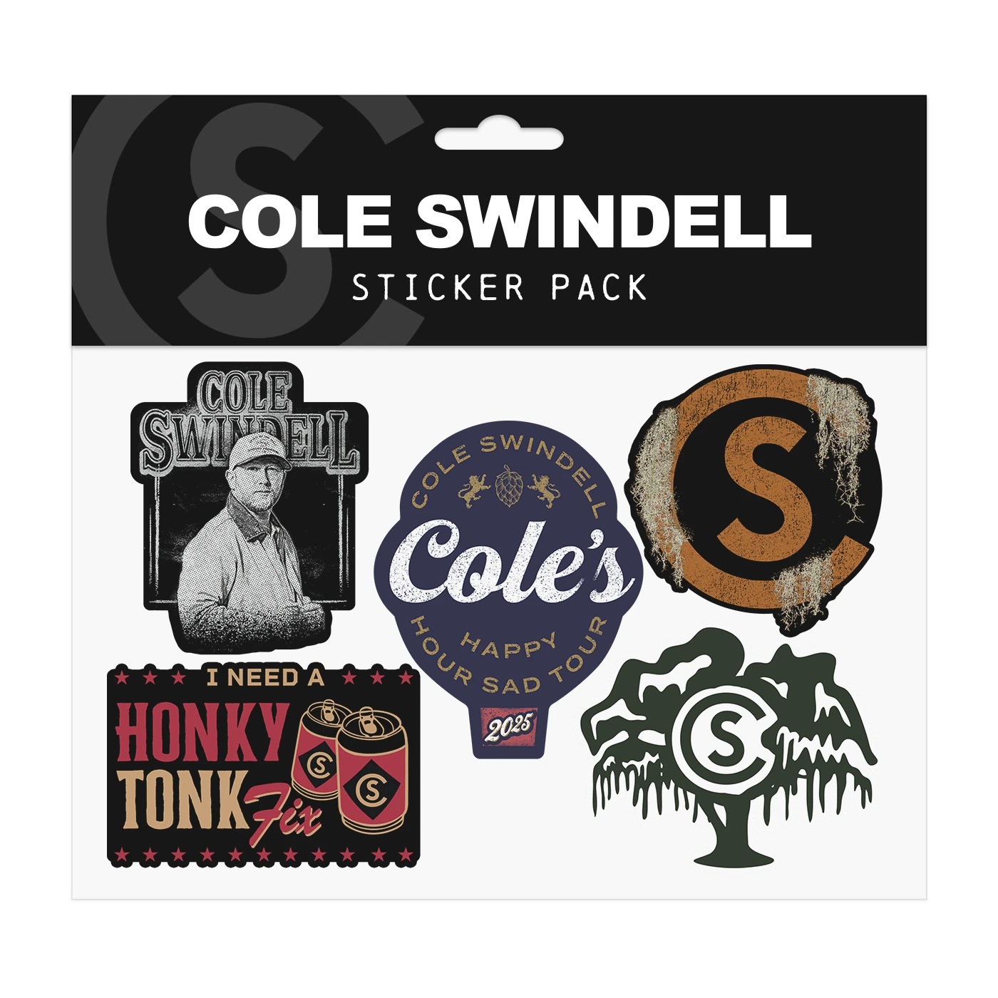 Cole Swindell Happy Hour Sad Sticker Set