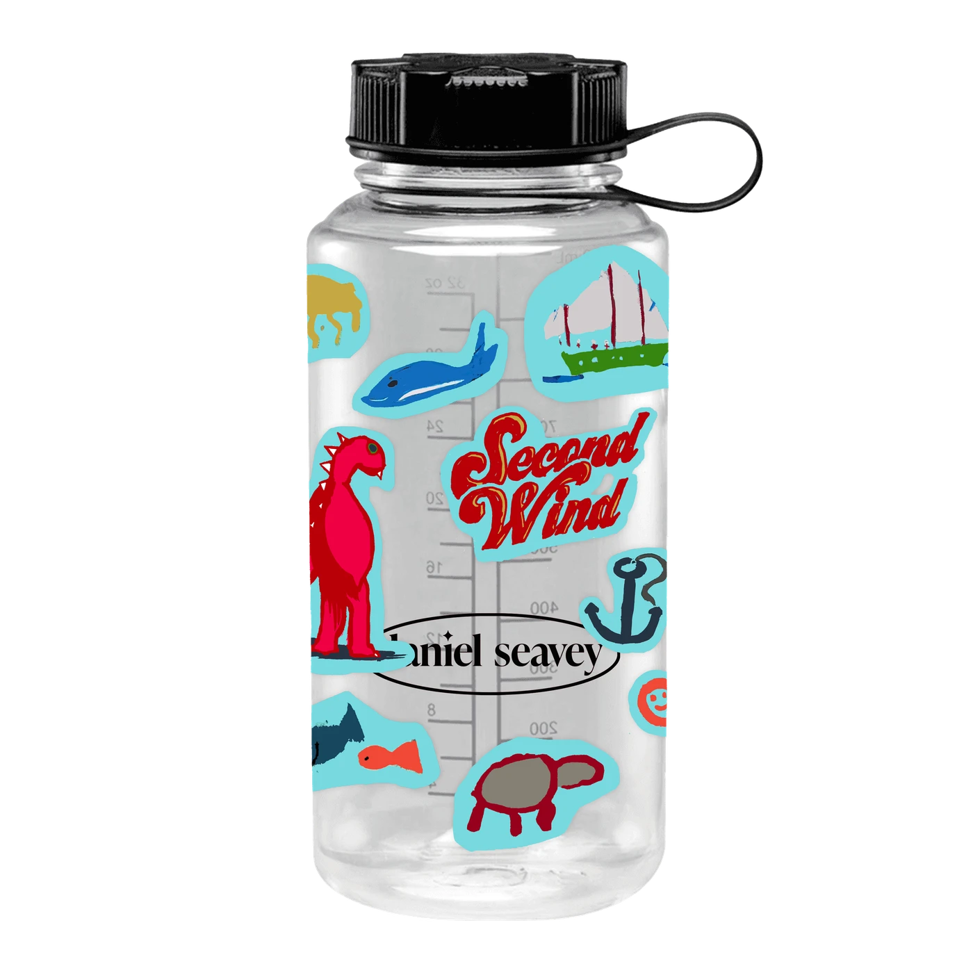 Daniel Seavey Logo Water Bottle & Sticker Bundle