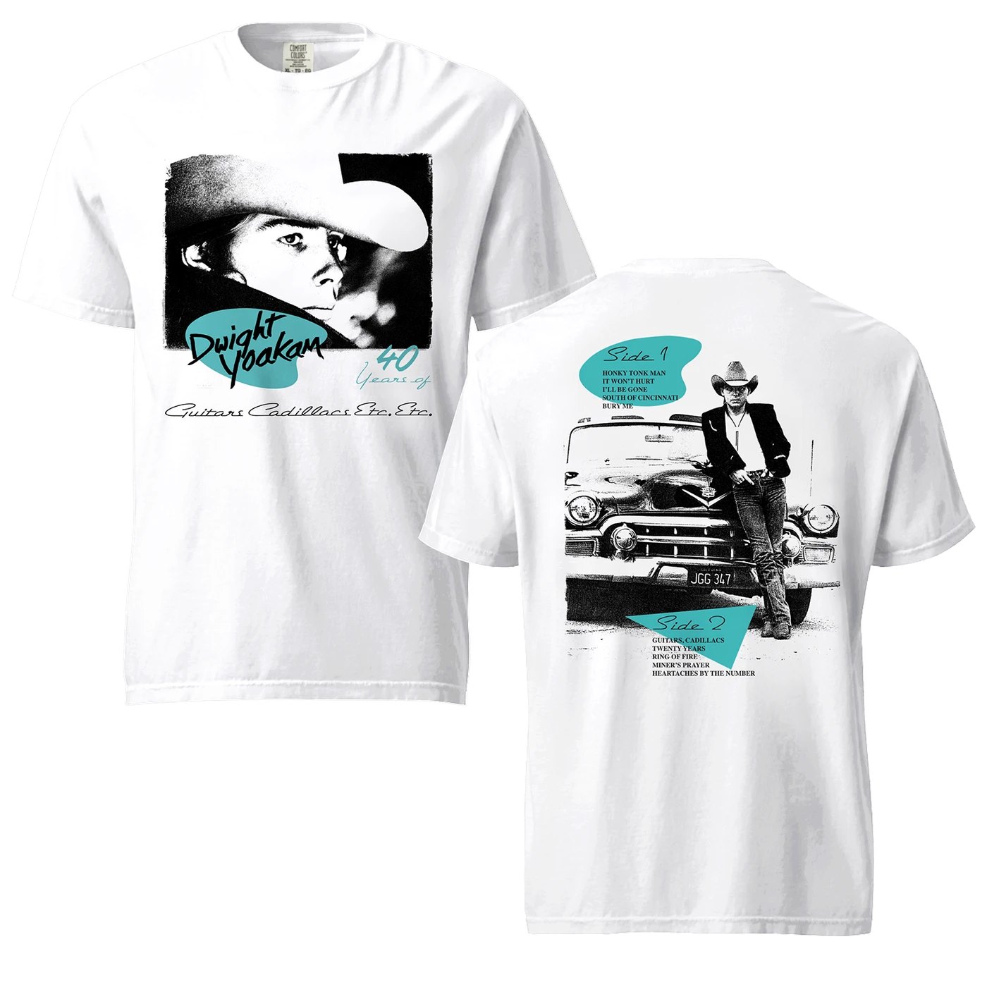 Dwight Yoakam Guitars Cadillacs 40th Anniversary T-Shirt