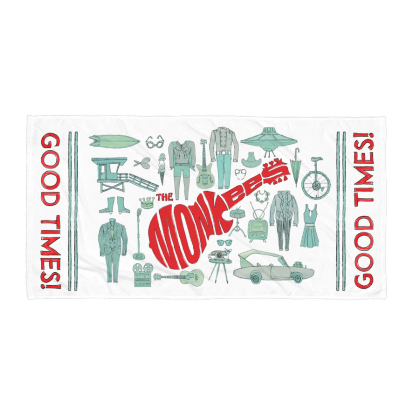 The Monkees Good Times! Beach Towel