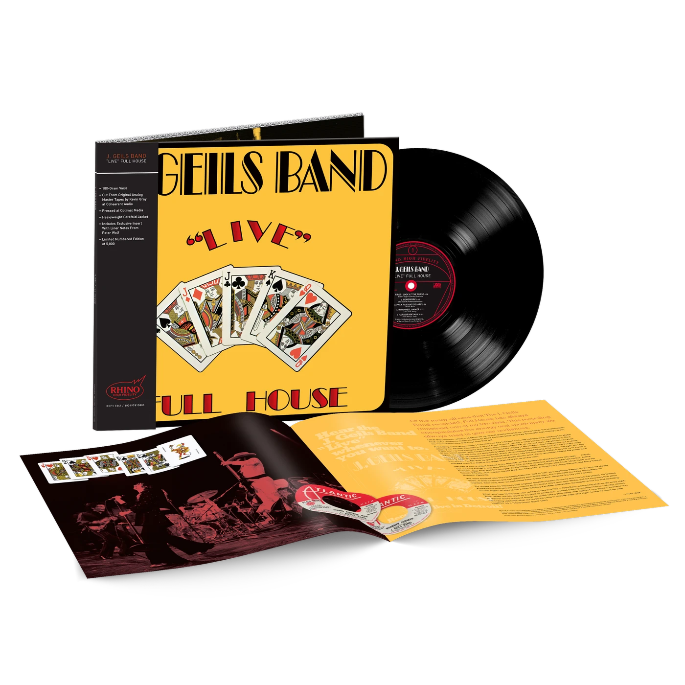 The J. Geils Band "Live" Full House (Rhino High Fidelity) (Vinyl)