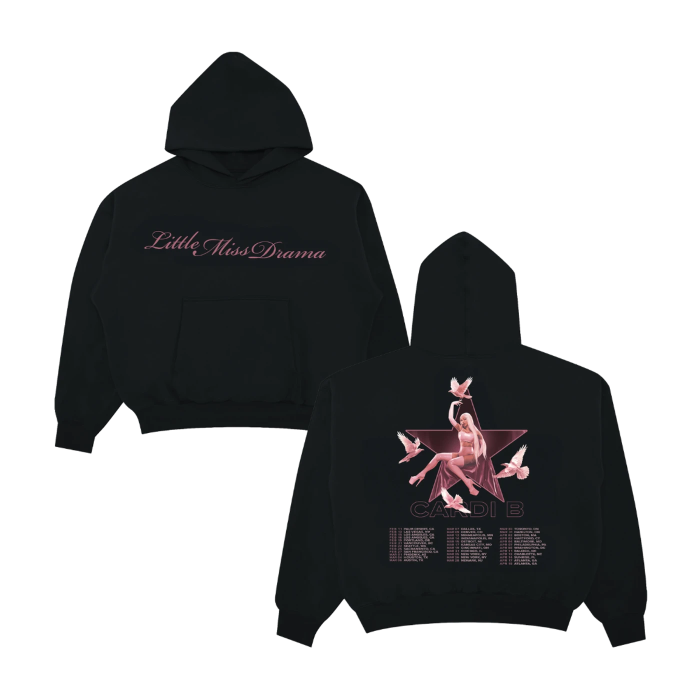 Cardi B Little Miss Drama Tour Hoodie