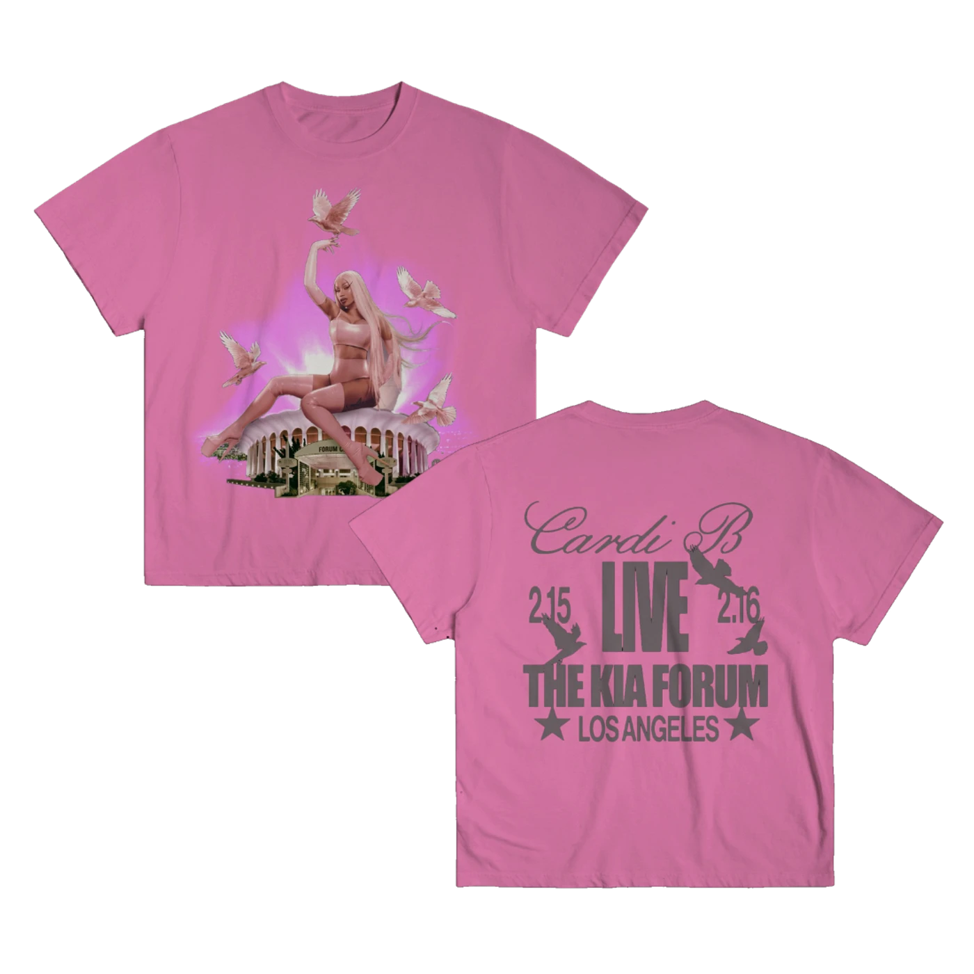 Cardi B Kia Forum Exclusive Tee - Pink