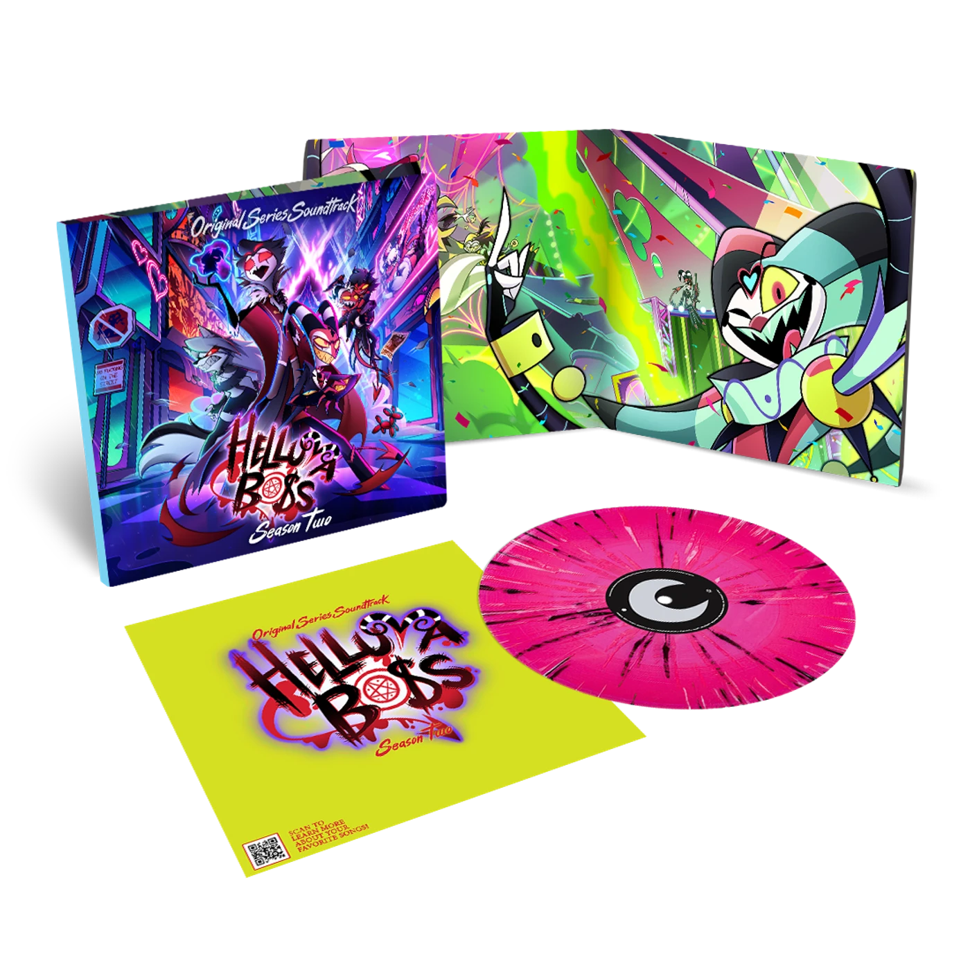 Hellaverse Helluva Boss: Season 2 (Original Soundtrack) - Pink Splatter Vinyl