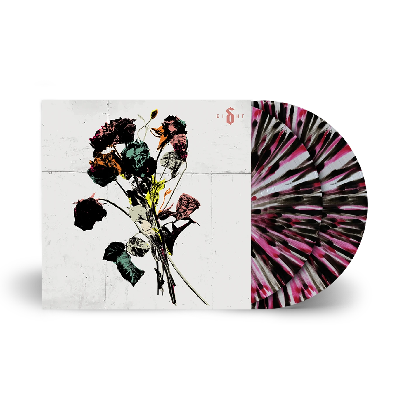 Shinedown EI8HT - Pink/Black/White Splatter Vinyl (Webstore Exclusive)