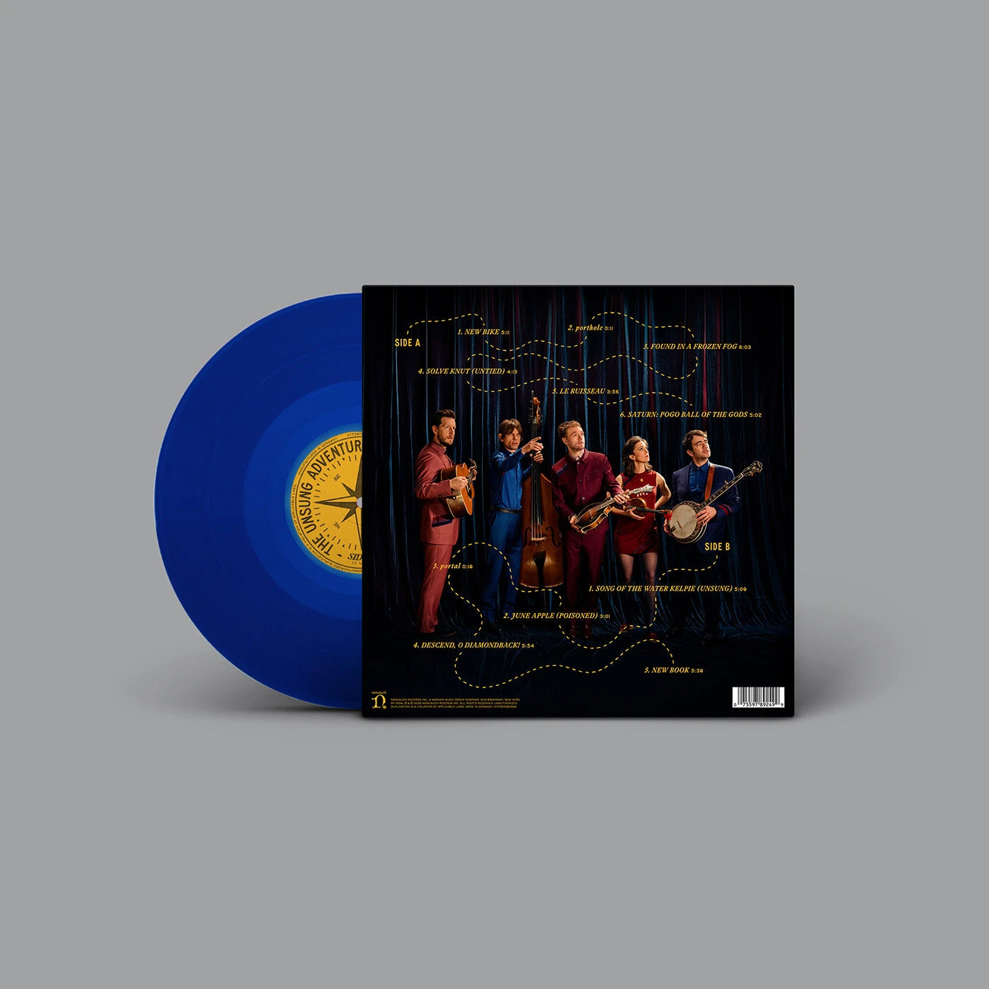 The Unsung Adventures of Punch Brothers Translucent Blue LP + MP3 Bundle (Vinyl)