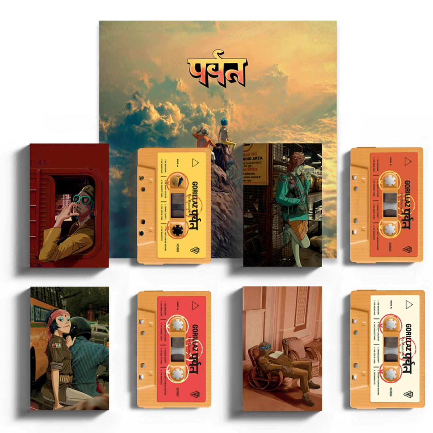 Gorillaz The Mountain Character Cassette & Poster Collector's Bundle
