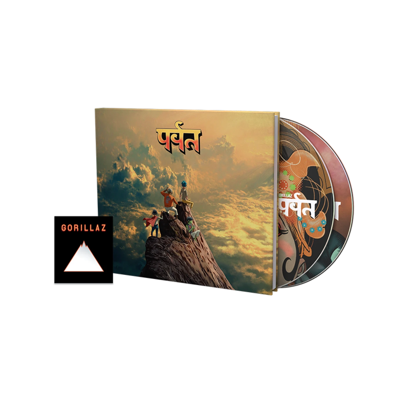Gorillaz The Mountain Deluxe CD & Pin Badge Bundle