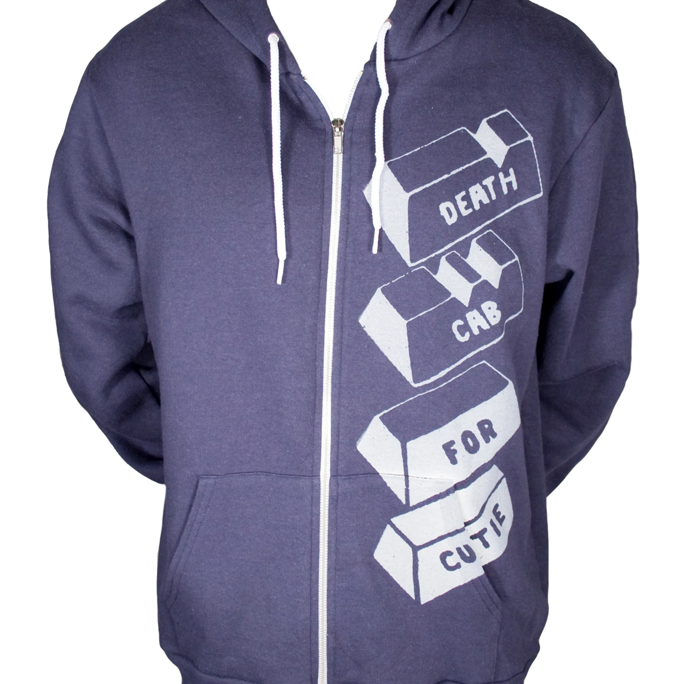 Death Cab for Cutie Gold Bars Slim Fit Zip Hoodie