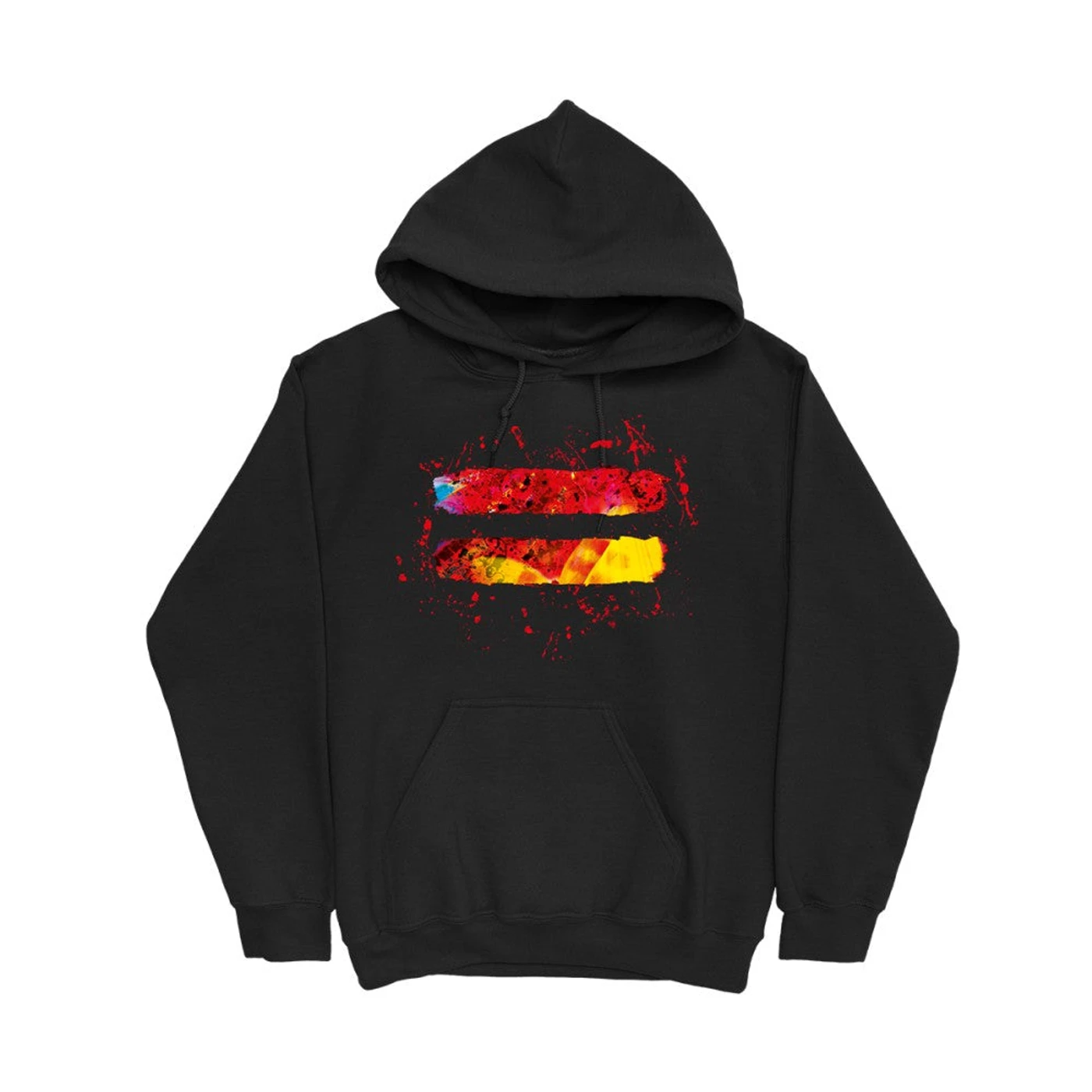 Ed Sheeran '=' Splatter Hoodie Black