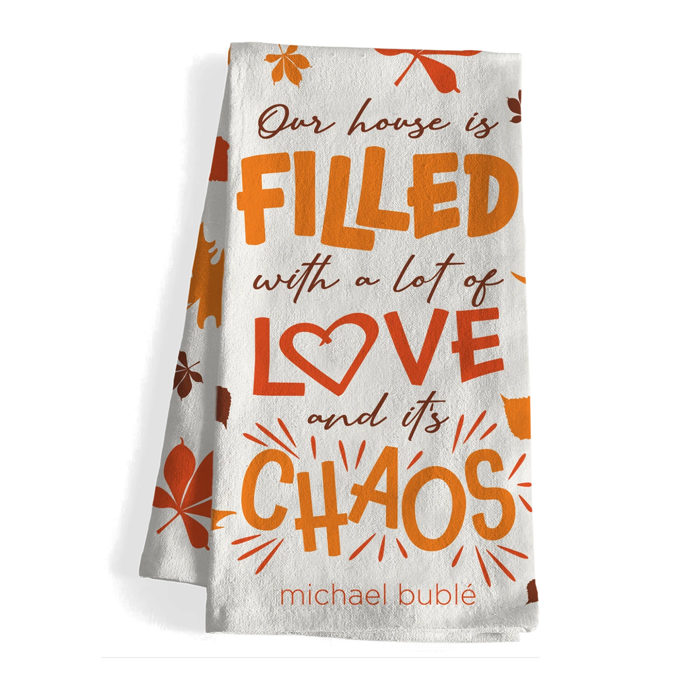 Michael Bublé Fall Tea Towel