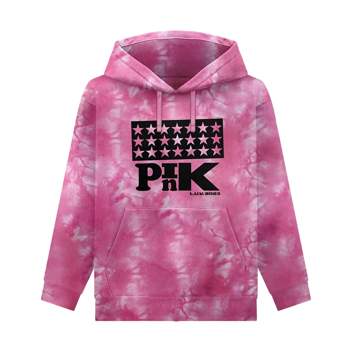 Lil Uzi Vert Pink LUV Tie Dye Hoodie