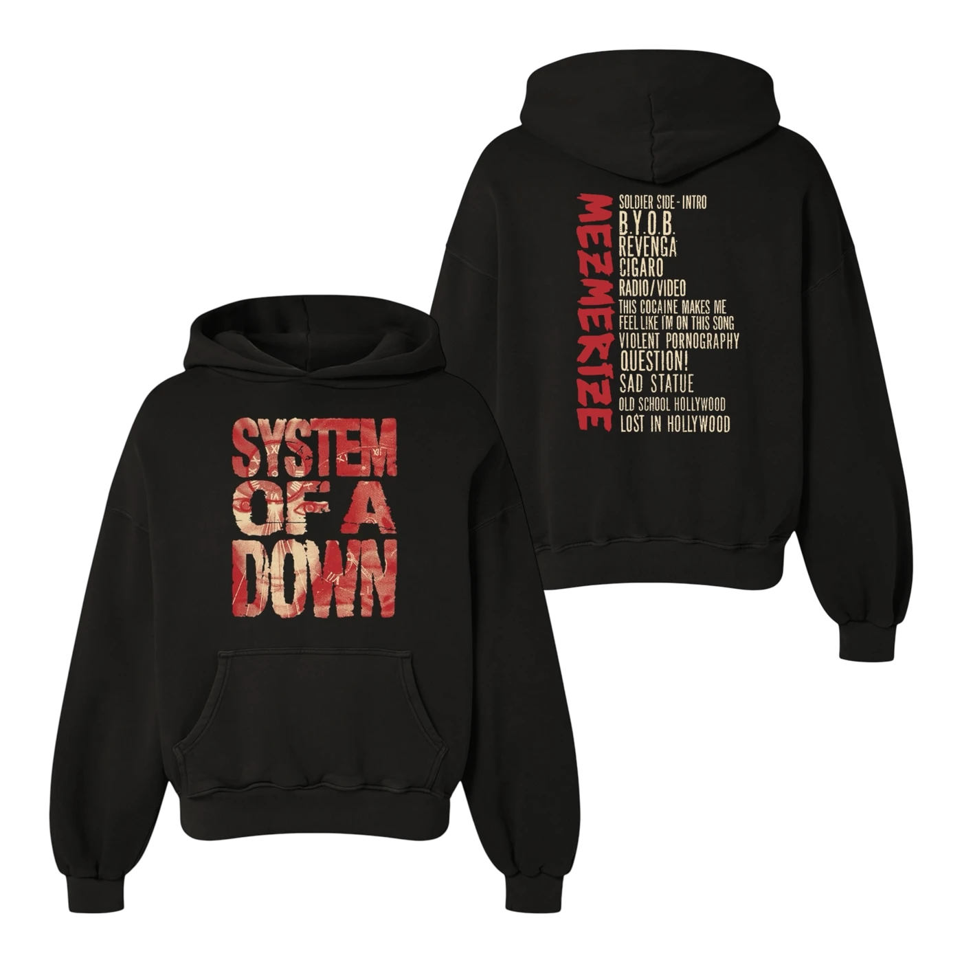 System Of A Down Mezmerize Tracklist Hoodie
