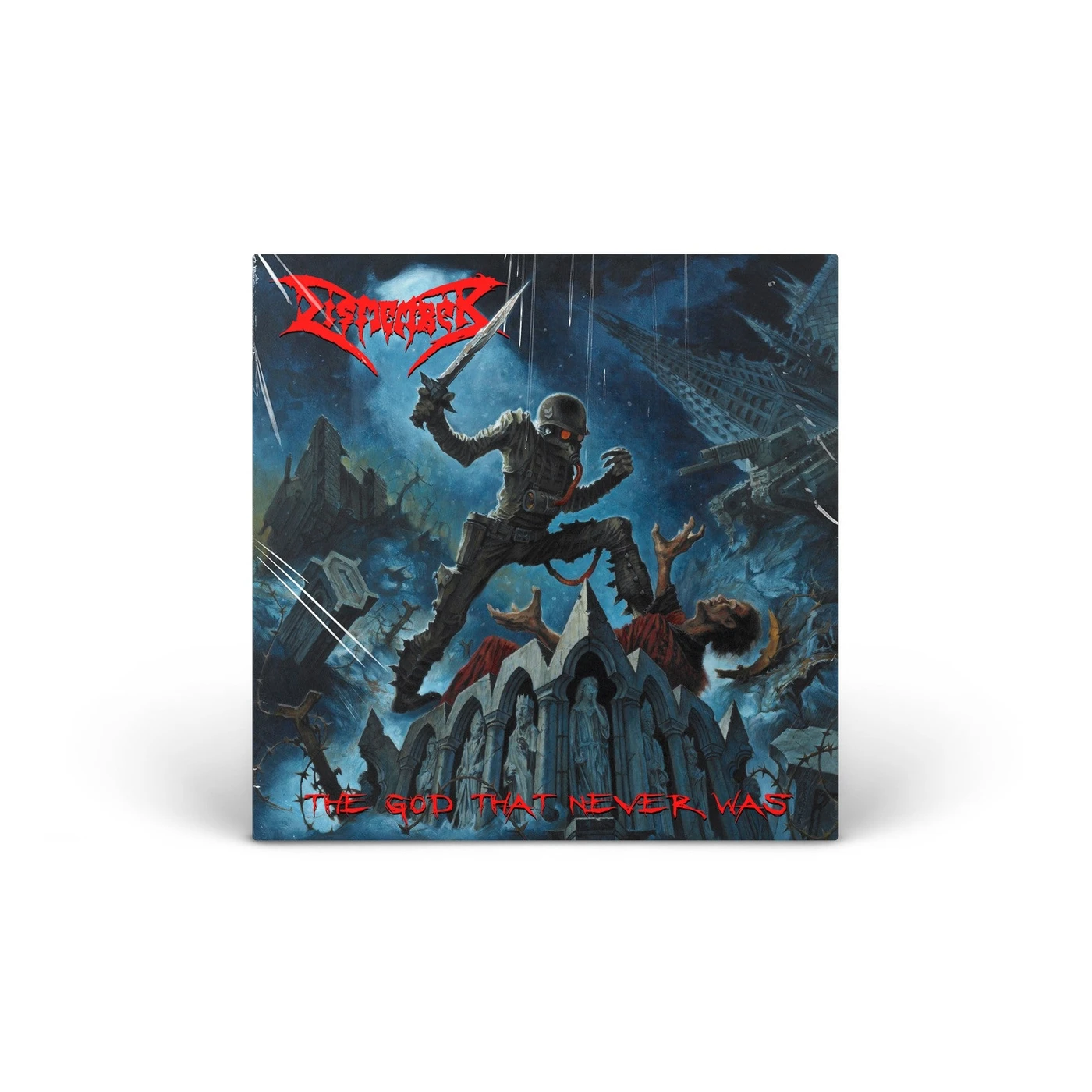 Dismember The God That Never Was (Blue in red split) Vinyl [LP]