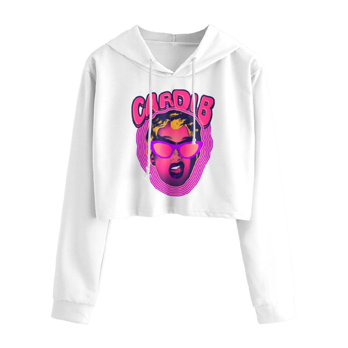 Cardi B Hypnotic Cardi Cropped Hoodie