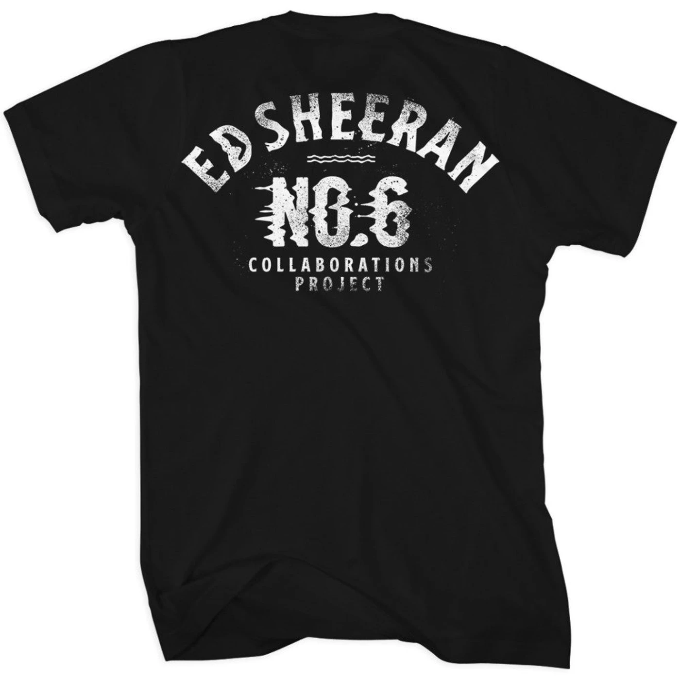 Ed Sheeran No.6 Collaborations Project Pop Up Glitch Black T-Shirt