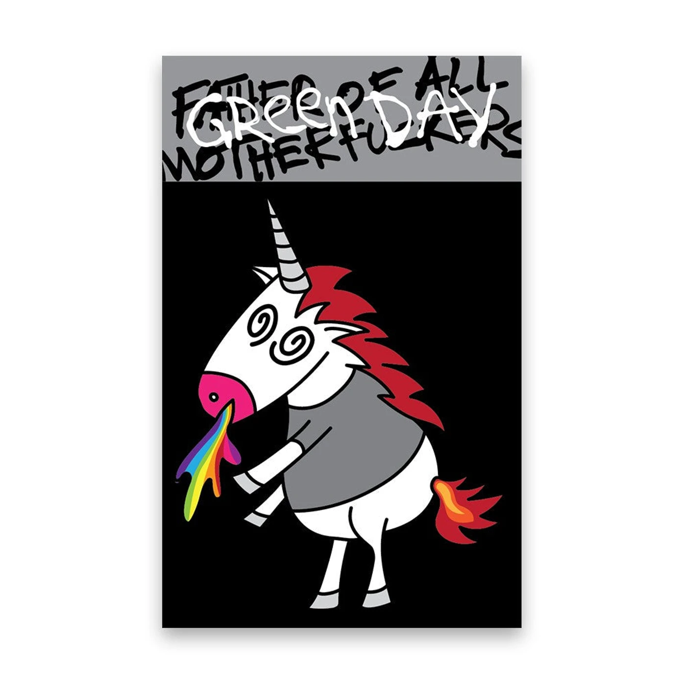 Green Day Unicorn 6" Decal Sticker